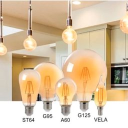 Lâmpada Led Bolinha G45 Filamento 2w Bivolt E27 2200k Luz Quente Decoração - 2
