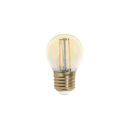 Lâmpada Led Bolinha G45 Filamento 2w Bivolt E27 2200k Luz Quente Decoração - 1