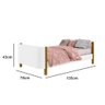 Berço Mini Cama Olivia Carolina Baby Branco Fosco - 4