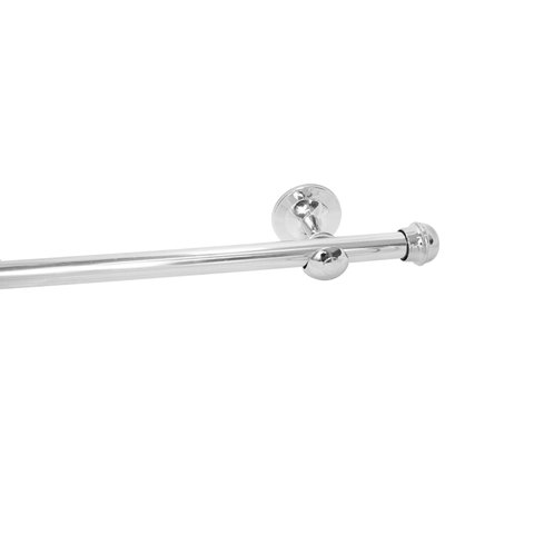 Varão Simples para Cortina de 2 Metros Espessura 19mm - Prata