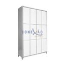 Ver imagem 1 de Armário Roupeiro Locker De Aço 12 Portas Vestiário Branco