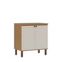 Ver imagem 1 de Balcão 80cm 2 Portas Provence Cinamomo/Off White