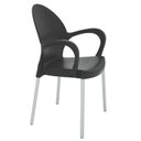 Ver imagem 1 de Cadeira com Braços Grace Preta