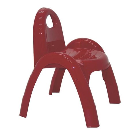 Cadeira com Braços Infantil Popi sem Inserto Vermelho