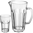 Ver imagem 1 de Jogo 7 Peças Jarra/copos Água Suco para Refresco Home&co Eco Crystal 1l/300ml Transparente