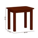 Ver imagem 3 de Mesa de Jantar com 4 Cadeiras Estofadas Madeira Maciça Castanho Jm Móveis