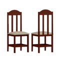 Ver imagem 5 de Mesa de Jantar com 4 Cadeiras Estofadas Madeira Maciça Castanho Jm Móveis