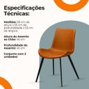 Ver imagem 3 de Kit Cadeira de Jantar Basic 2 Unidades:marrom