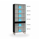 Ver imagem 5 de Armário de Lavanderia 4 Portas Menu Móveis Preto