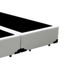 Ver imagem 2 de Cama Box Blindado Casal Bipartido King Design Sintético Branco 138x188x40