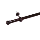 Ver imagem 1 de Varão Simples para Cortina de 4 Metros Espessura 19mm - Tabaco