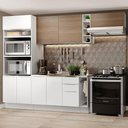 Ver imagem 1 de Armário de Cozinha Completa 290cm Branco/Branco/Rustic Stella Madesa 02