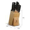 Conjunto de Facas Electrolux 8 Peças Inox Suporte de Madeira - 5