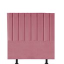 Ver imagem 2 de Kit Cabeceira e Calçadeira Baú Solteiro 90cm Cancun Suede Rosa - D A DECOR