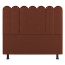 Ver imagem 2 de Cabeceira Cama Box Solteiro Lana 100cm Suede Terracota - Desk Design