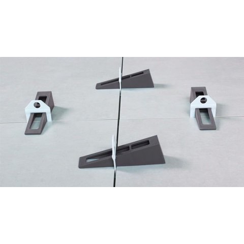 Nivelador de Piso Max (Base) Transparente 1,0mm Pacote 50 Peças - Nivela Piso