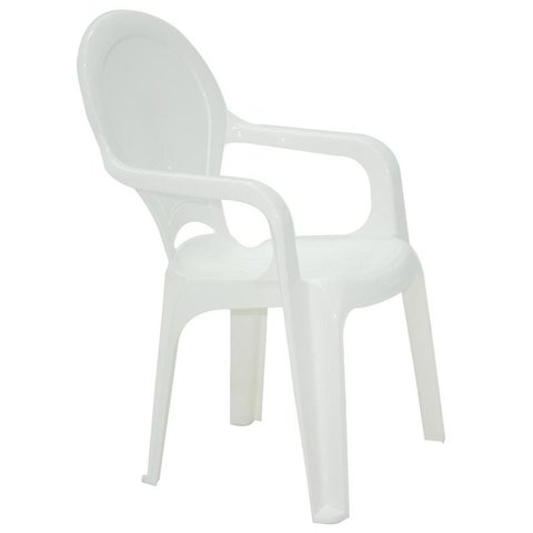 Cadeira com Braços Infantil Tiquetaque Branco