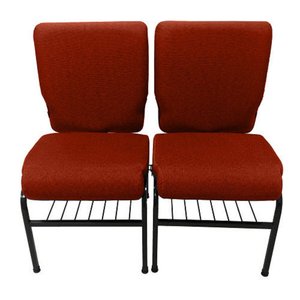 02 Cadeiras para Igrejas Porta Cálice Vermelho