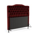 Ver imagem 2 de Kit Cabeceira Decorativa Para Cama Box Pollux e Calçadeira Sagitarius 160 Para Cama Queen Sued Bordô