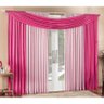 Cortina Alana 3,00m x 2,50m Para Varão Simples - Pink - 1