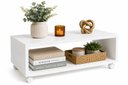 Ver imagem 2 de Mesa de Centro Moderna com Rodizios Organizador Sala