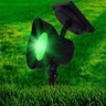 Kit Com 4 - Luminária Refletor Solar Spot Superled Com Espeto Para Jardim - Ecoforce - 15755 - Verde - 2
