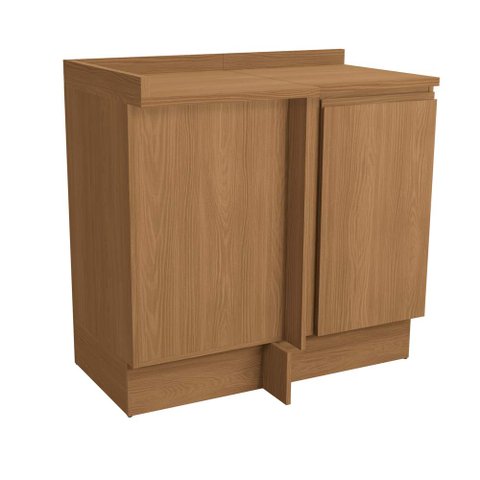 Balcão de Canto de Cozinha com Tampo 98 Cm Cb1226 Linha Ciela Kappesberg - Canela