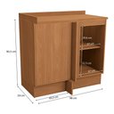 Ver imagem 2 de Balcão de Canto de Cozinha com Tampo 98 Cm Cb1226 Linha Ciela Kappesberg - Canela