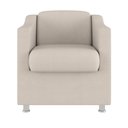 Ver imagem 3 de Poltrona Decorativa Tilla Consultório Recepção Suede