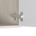 Ver imagem 5 de Paneleiro 4 Portas MDF Vidro 70x221 cm Kali 183488 Bianco Toq Branco Nicioli