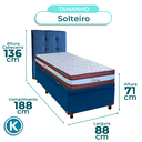 Ver imagem 3 de Kit Cabeceira + Cama Box Bau + Colchão Solteiro Molas Ensacadas Legaccy Paropas