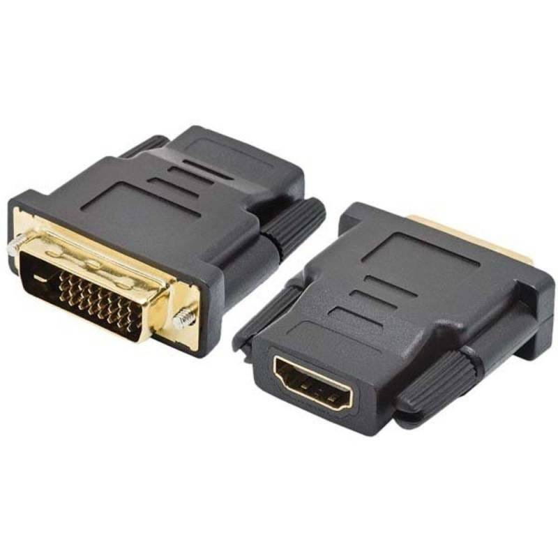 Adaptador Hdmi Fêmea Para Dvi Macho Com Parafuso Plástico 1 2 060 - 2