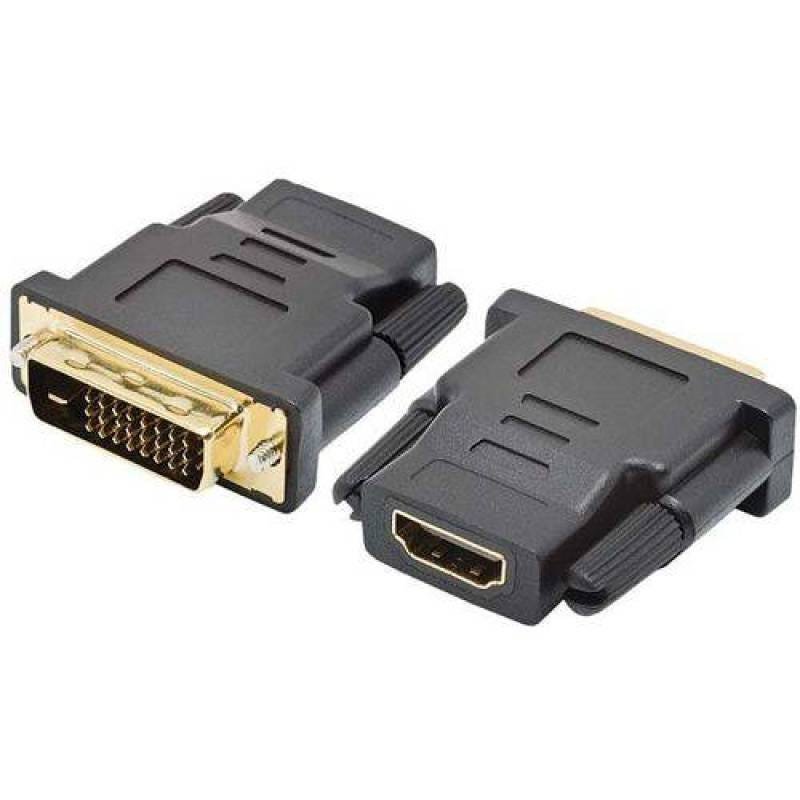 Adaptador Hdmi Fêmea Para Dvi Macho Com Parafuso Plástico 1 2 060 - 1