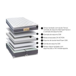 Colchão Sankonfort Sleep Fresh® com Molas Ensacadas 2x Action 0,88x188x030 - 2