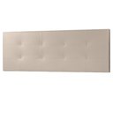 Ver imagem 2 de Cabeceira Painel Casal 1,40m Berlim Material Sintético Bege Sky Mobile