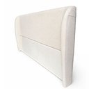 Ver imagem 7 de Cabeceira Cama Casal King Size Livia 195cm Orgânica Curva Bouclê Off White - Montanari's Decor
