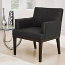 Ver imagem 1 de Poltrona Decorativa para Sala de Estar e Recepção Beatriz Corino Preto - Lyam Decor