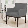 Poltrona Decorativa Para Sala de Estar e Recepção Beatriz Corino Cinza - Lyam Decor - 2