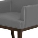 Ver imagem 5 de Poltrona Decorativa para Sala de Estar e Recepção Beatriz Corino Cinza - Lyam Decor