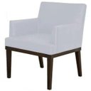 Ver imagem 1 de Poltrona Decorativa para Sala de Estar e Recepção Beatriz Corino Branco - Lyam Decor