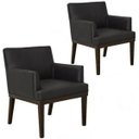 Ver imagem 1 de Kit 2 Poltronas Decorativas para e Recepção Beatriz Corino Preto - Lyam Decor