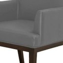 Ver imagem 4 de Kit 2 Poltronas Decorativas para e Recepção Beatriz Corino Cinza - Lyam Decor