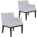 Ver imagem 1 de Kit 2 Poltronas Decorativas para e Recepção Beatriz Corino Branco - Lyam Decor