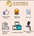 Ver imagem 4 de Prateleira Decorativa Dupla Preta Madeira Marrom
