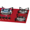 Ver imagem 5 de Fogão Cooktop Fischer 5 Bocas Tripla Chama Vermelho Rouge 1743-15738 Bivolt
