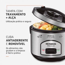 Panela Elétrica Mondial Pratic 6l Pe-43-6x 500w 127v - 4