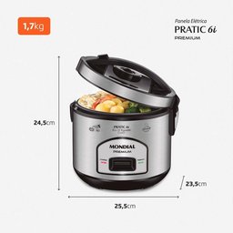 Panela Elétrica Mondial Pratic 6l Pe-43-6x 500w 127v - 7