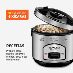 Panela Elétrica Mondial Pratic 6l Pe-43-6x 500w 127v - 2