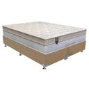 Ver imagem 1 de Cama Box King: Colchão Molas Ensacadas Orthoflex MasterPocket Naturale + Base CRC Suede Bege(193x203