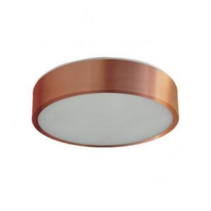 Plafon Sobrepor Redondo para 1 Lâmpada 20cm Pantoja & Carmona Cobre